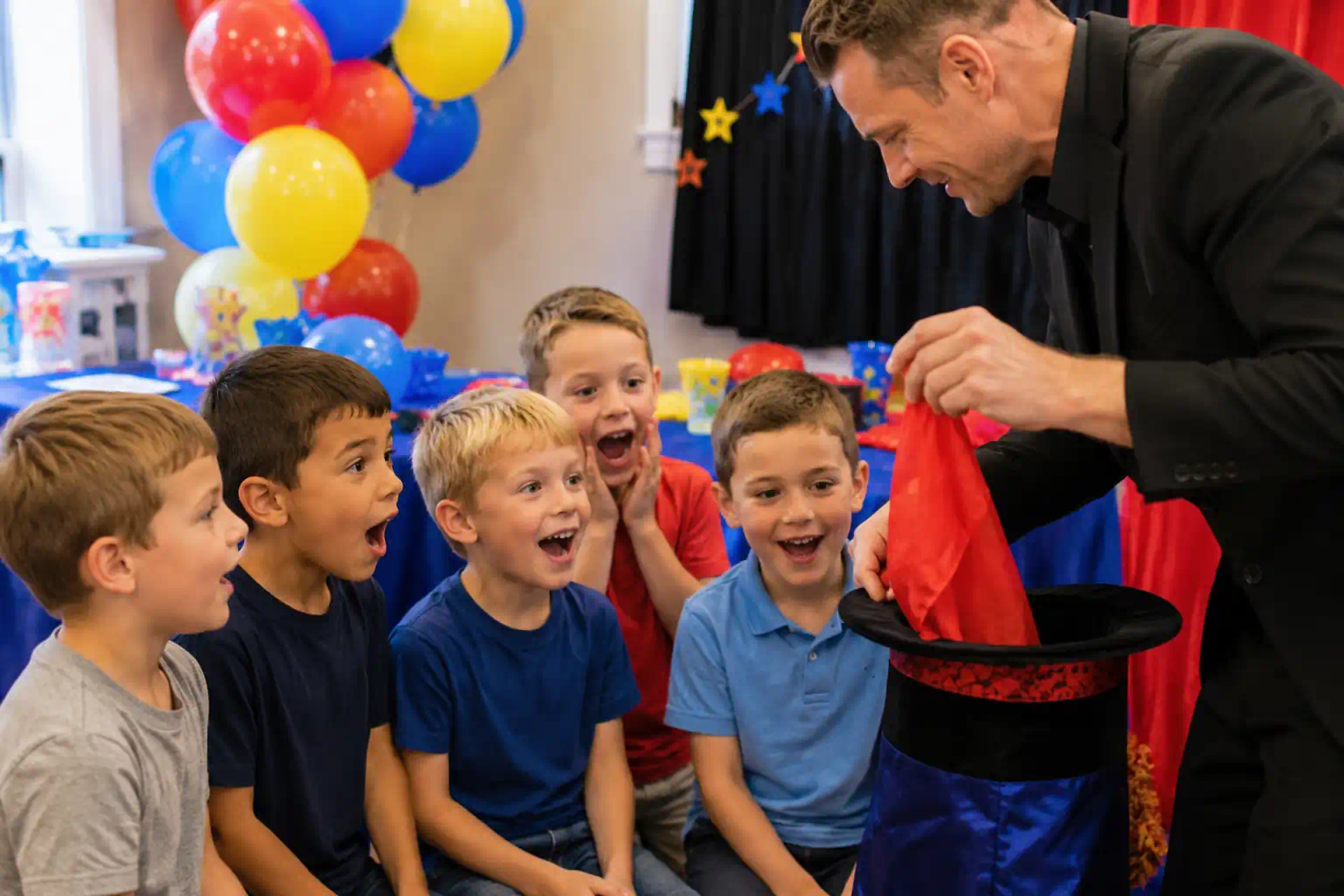 magician birthday party for 6 year olds Corbridge