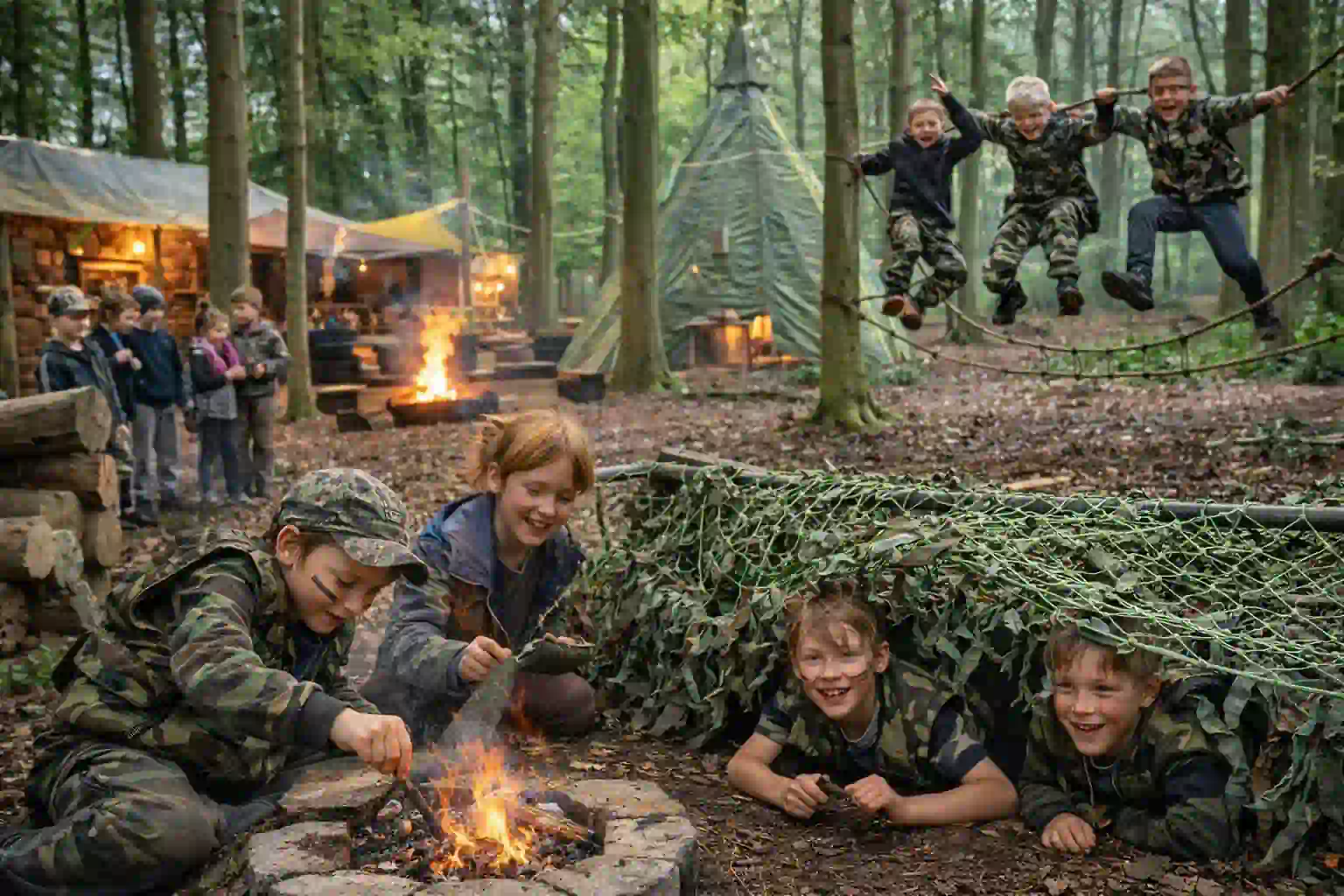 bushcraft adventure birthday party for 9 year olds UK